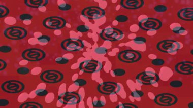 Benzersiz dijital animasyon tarzı grafikleri olan yaratıcı ortam tasarımı için yenilikçi hareket dokusu