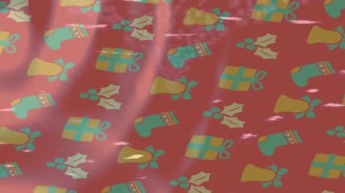 Soyut hareket desenli fütüristik video üretimi için dinamik dijital arkaplan