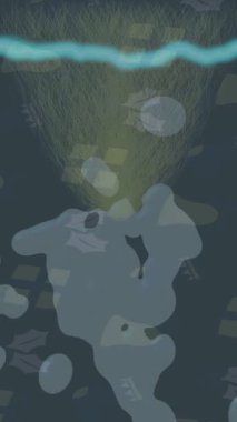 Yaratıcı video düzenleme film tasarımı için benzersiz hareket grafikleri biçimi giriş hareketi video pro