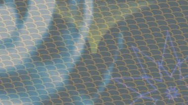 Benzersiz video giriş tasarımı projeleri için detaylı yüzey kalıbı film animasyon stili grafik girişi