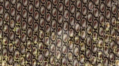 Soyut hareket desenli fütüristik video üretimi için dinamik dijital arkaplan