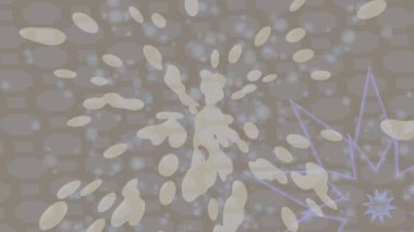 Organik desenli yüzey giriş stili video film sanatı ile soyut arkaplan tasarımı