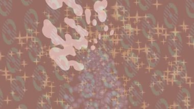 Benzersiz dijital animasyon tarzı grafikleri olan yaratıcı ortam tasarımı için yenilikçi hareket dokusu