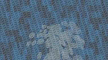 Benzersiz video giriş tasarımı projeleri için detaylı yüzey kalıbı film animasyon stili grafik girişi