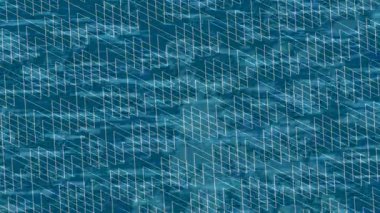 Benzersiz dijital animasyon tarzı grafikleri olan yaratıcı ortam tasarımı için yenilikçi hareket dokusu