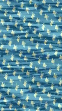 Soyut hareket desenli fütüristik video üretimi için dinamik dijital arkaplan