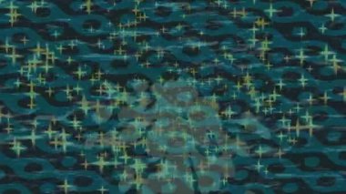 Benzersiz dijital animasyon tarzı grafikleri olan yaratıcı ortam tasarımı için yenilikçi hareket dokusu