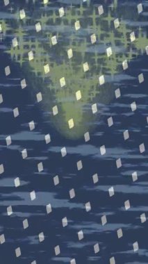 Soyut hareket desenli fütüristik video üretimi için dinamik dijital arkaplan