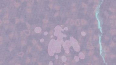 Soyut hareket desenli fütüristik video üretimi için dinamik dijital arkaplan