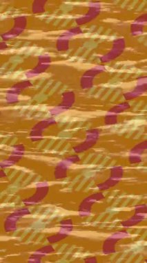 Benzersiz dijital animasyon tarzı grafikleri olan yaratıcı ortam tasarımı için yenilikçi hareket dokusu