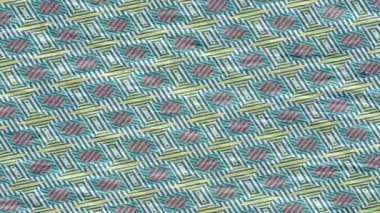 Benzersiz dijital animasyon tarzı grafikleri olan yaratıcı ortam tasarımı için yenilikçi hareket dokusu