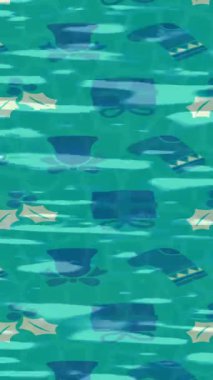 Dijital doku yüzey tasarım biçimi ile modern video animasyonu için gelişmiş hareket grafikleri