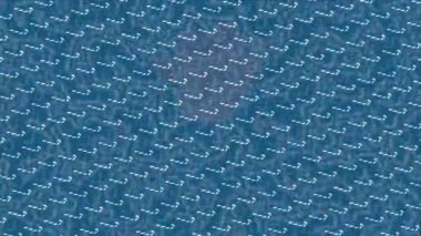 Benzersiz dijital animasyon tarzı grafikleri olan yaratıcı ortam tasarımı için yenilikçi hareket dokusu