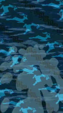 Soyut hareket desenli fütüristik video üretimi için dinamik dijital arkaplan