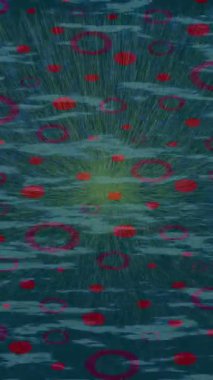 Benzersiz dijital animasyon tarzı grafikleri olan yaratıcı ortam tasarımı için yenilikçi hareket dokusu