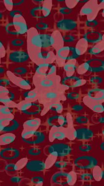 Soyut hareket desenli fütüristik video üretimi için dinamik dijital arkaplan