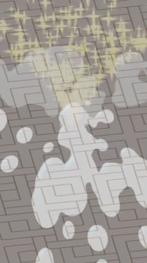 Dijital doku yüzey tasarım biçimi ile modern video animasyonu için gelişmiş hareket grafikleri