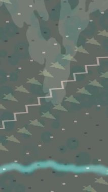 Dijital doku yüzey tasarım biçimi ile modern video animasyonu için gelişmiş hareket grafikleri