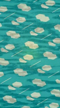 Benzersiz dijital animasyon tarzı grafikleri olan yaratıcı ortam tasarımı için yenilikçi hareket dokusu