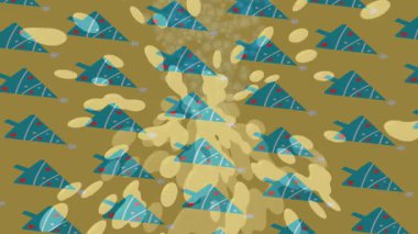 Benzersiz hareket grafikleri tasarım sanatına sahip yaratıcı film üretimi için özet bir arkaplan