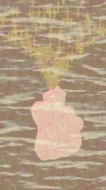 Benzersiz hareket grafikleri tasarım sanatına sahip yaratıcı film üretimi için özet bir arkaplan