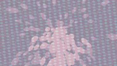 Benzersiz dijital animasyon tarzı grafikleri olan yaratıcı ortam tasarımı için yenilikçi hareket dokusu