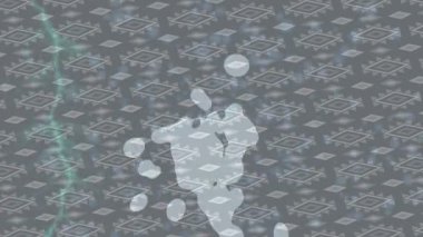 Benzersiz hareket grafikleri tasarım sanatına sahip yaratıcı film üretimi için özet bir arkaplan