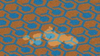 Benzersiz video giriş tasarımı projeleri için detaylı yüzey kalıbı film animasyon stili grafik girişi