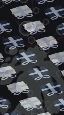 Lüks hareket projeleri için soyut tasarım stili animasyonu olan üst düzey dijital doku