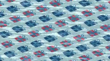 Soyut hareket desenli fütüristik video üretimi için dinamik dijital arkaplan