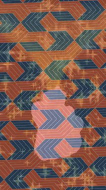 Dijital doku yüzey tasarım biçimi ile modern video animasyonu için gelişmiş hareket grafikleri