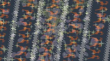 Dijital doku yüzey tasarım biçimi ile modern video animasyonu için gelişmiş hareket grafikleri