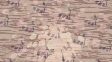 Dijital doku yüzey tasarım biçimi ile modern video animasyonu için gelişmiş hareket grafikleri