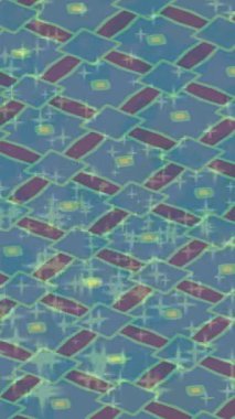 Benzersiz dijital animasyon tarzı grafikleri olan yaratıcı ortam tasarımı için yenilikçi hareket dokusu