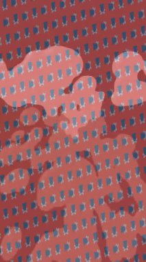 Benzersiz video giriş tasarımı projeleri için detaylı yüzey kalıbı film animasyon stili grafik girişi