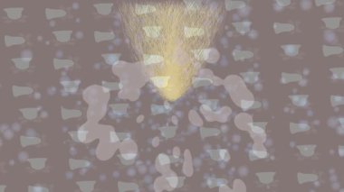 Soyut hareket desenli fütüristik video üretimi için dinamik dijital arkaplan