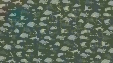 Benzersiz hareket grafikleri tasarım sanatına sahip yaratıcı film üretimi için özet bir arkaplan