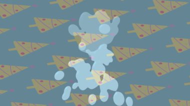 Benzersiz dijital animasyon tarzı grafikleri olan yaratıcı ortam tasarımı için yenilikçi hareket dokusu