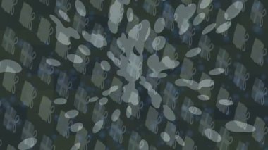 Benzersiz dijital animasyon tarzı grafikleri olan yaratıcı ortam tasarımı için yenilikçi hareket dokusu