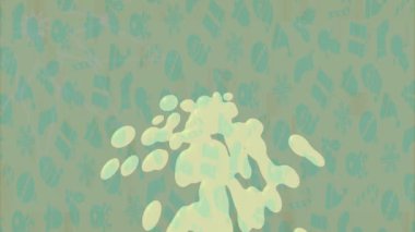 Benzersiz dijital animasyon tarzı grafikleri olan yaratıcı ortam tasarımı için yenilikçi hareket dokusu