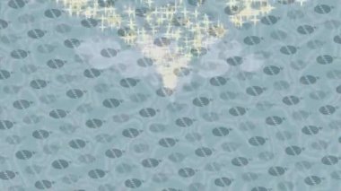 Benzersiz hareket grafikleri tasarım sanatına sahip yaratıcı film üretimi için özet bir arkaplan