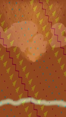 Estetik doku arkaplan tasarımı renkli hareket grafikleri ile moda film giriş profosyoneli