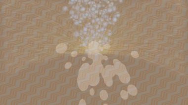 Benzersiz dijital animasyon tarzı grafikleri olan yaratıcı ortam tasarımı için yenilikçi hareket dokusu