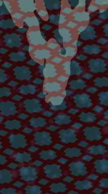 Benzersiz dijital animasyon tarzı grafikleri olan yaratıcı ortam tasarımı için yenilikçi hareket dokusu