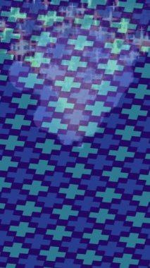 Benzersiz dijital animasyon tarzı grafikleri olan yaratıcı ortam tasarımı için yenilikçi hareket dokusu