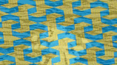 Benzersiz dijital animasyon tarzı grafikleri olan yaratıcı ortam tasarımı için yenilikçi hareket dokusu