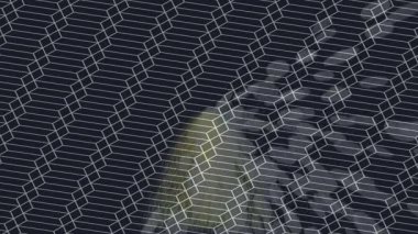 Soyut hareket desenli fütüristik video üretimi için dinamik dijital arkaplan