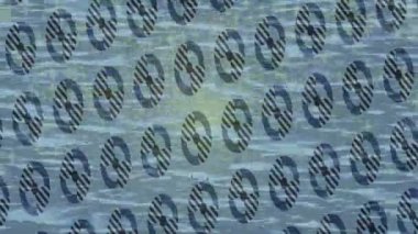 Benzersiz dijital animasyon tarzı grafikleri olan yaratıcı ortam tasarımı için yenilikçi hareket dokusu