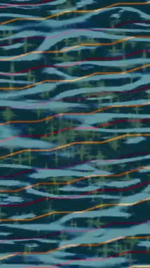 Benzersiz dijital animasyon tarzı grafikleri olan yaratıcı ortam tasarımı için yenilikçi hareket dokusu