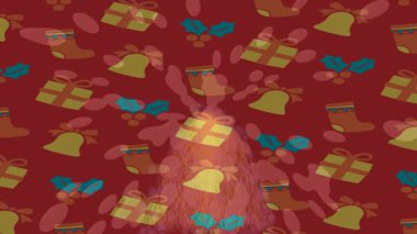 Benzersiz video giriş tasarımı projeleri için detaylı yüzey kalıbı film animasyon stili grafik girişi